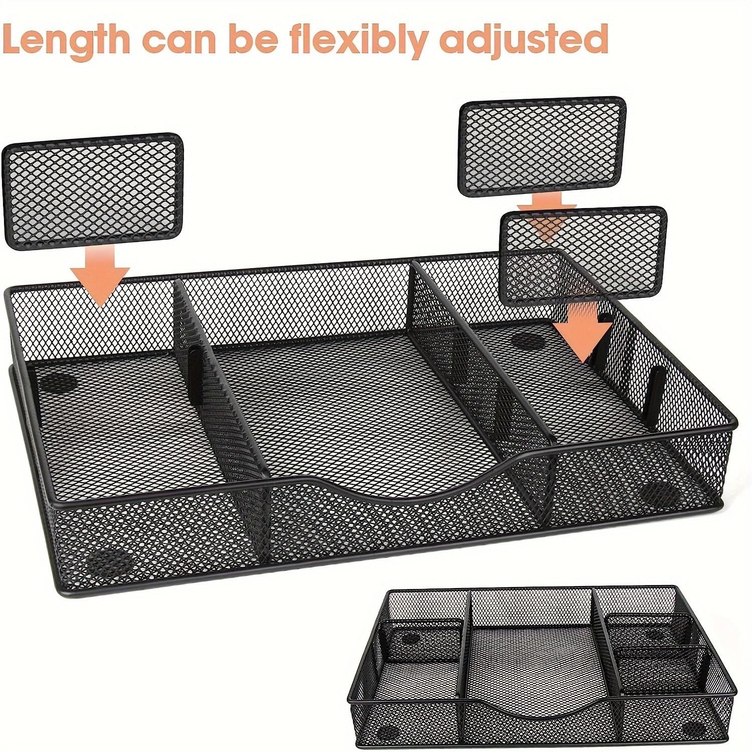 VyGrow Desk Drawer Organizer Tray, Metal Mesh Organizers 1PC Medium