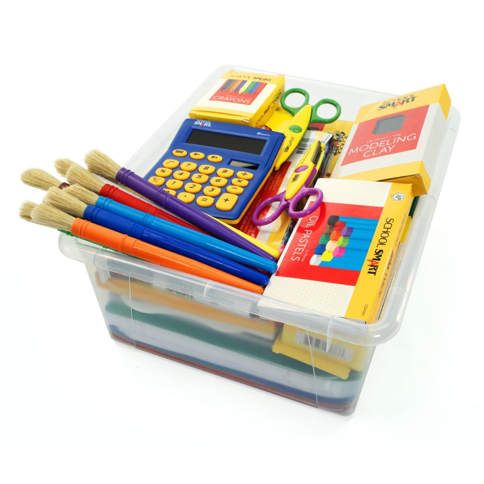 School Smart Sturdy Plastic Storage Tray, Multifunctional Design for Classroo…