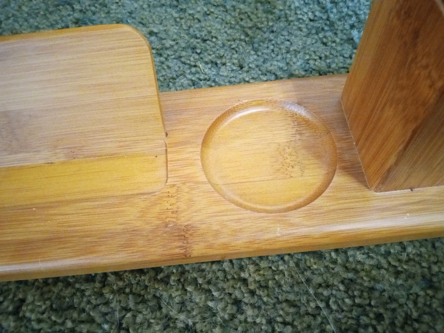 Wooden Handmade Desktop Organizer Cards Pencils Change Holder Unique USA Nice