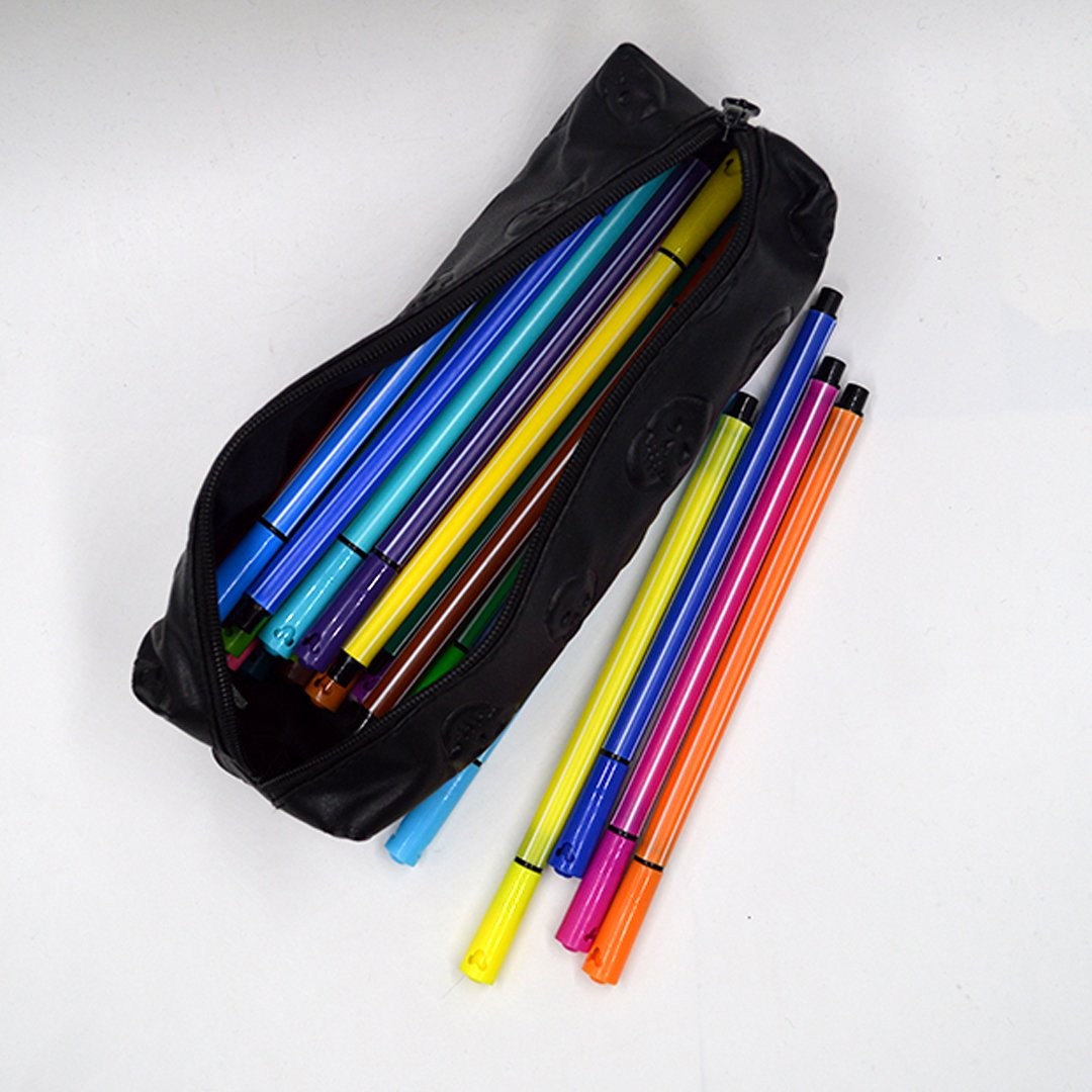 Fashion Glossy Hologram Laser Cosmetics Storage Bag Emboss Skull Pencil Case …