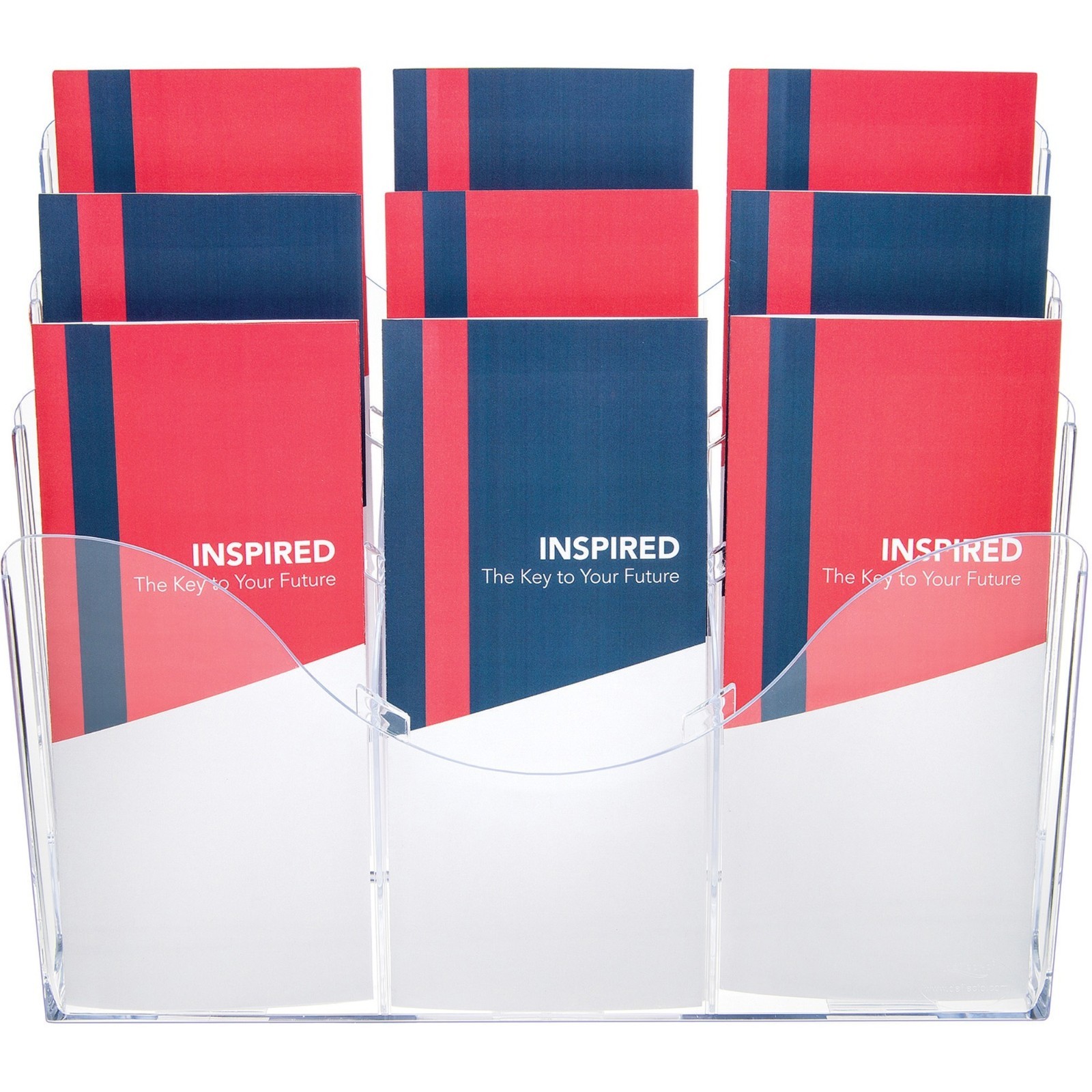 Deflecto 47631 3 Tier Document Organizer Clear 9 Compartments
