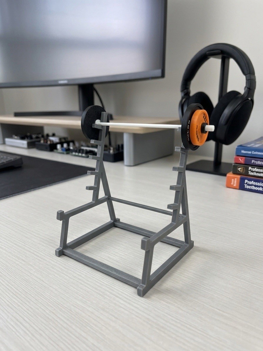 Miniature Squat Rack Pen Holder | Gym-Themed Desk Organizer Desk Accessory