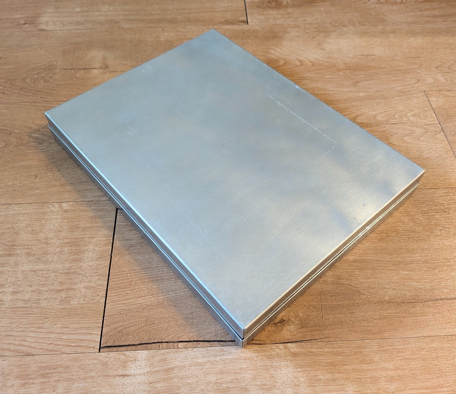 Pina Zangaro – Aluminum Metal Presentation Box Organizer w/ Window – Vintage