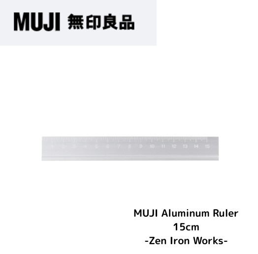 MUJI Aluminum Ruler 150mm Made in Japan | Fr/S, w/Tra