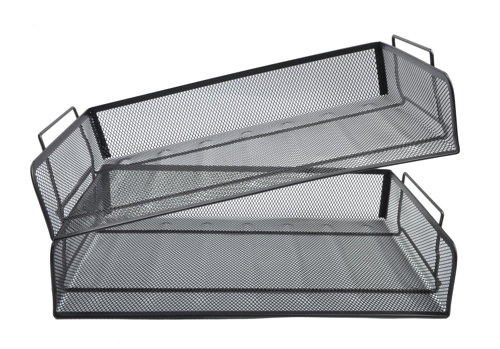 Easepres 2 Tier STACKABLE Desktop Document Letter Tray Organizer| The Mesh Co…
