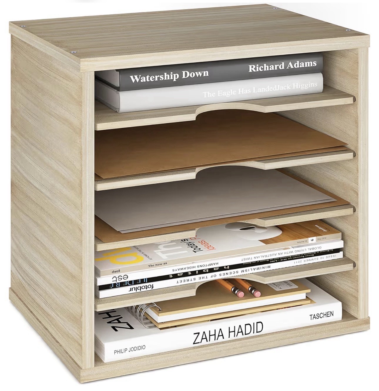 Ballucci 5-Tier File Organizer for Desk, Mail Sorter, Office Desk Organization