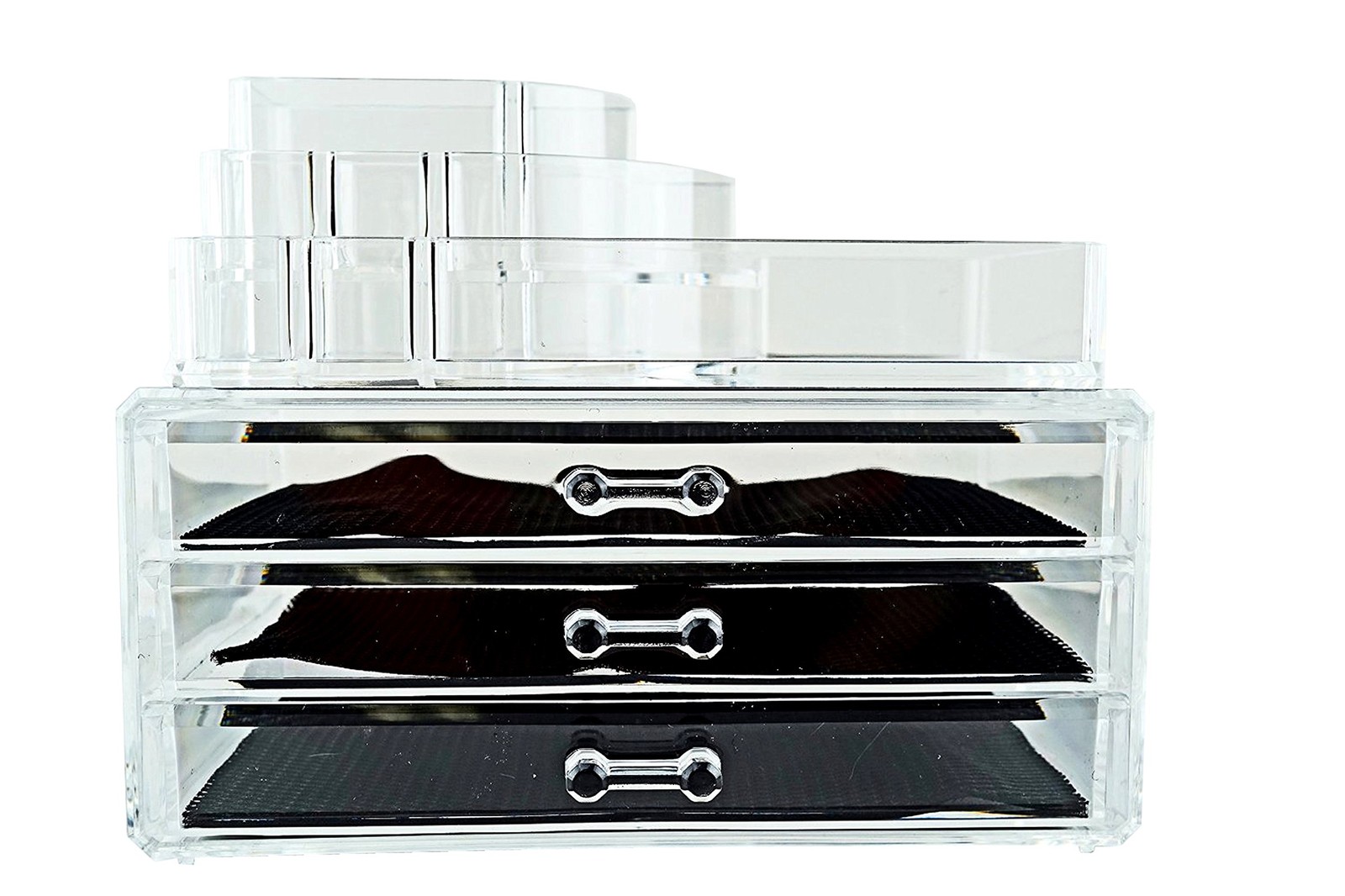 6goodeals Acrylic Cosmetic Make Up Organizer & Jewelry Drawer C, Clear