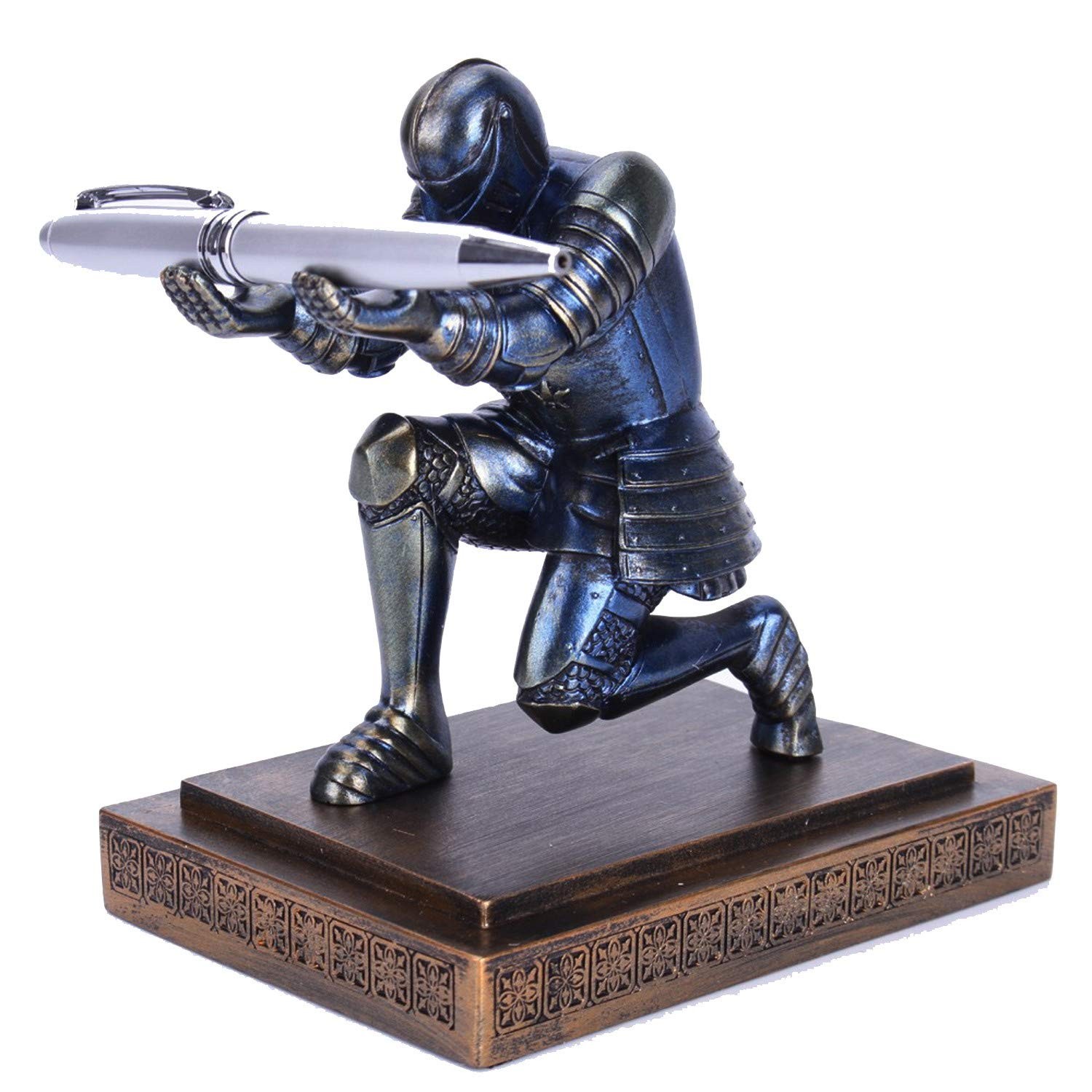 Resin Soldier Executive Pen Holder Desk Organizer Cool Pen Stand Home Decor R…