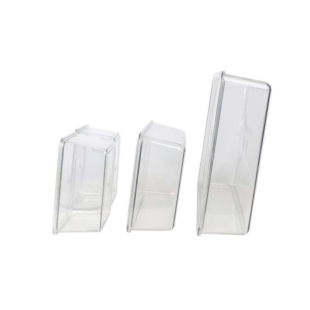 Clear Desk Organizer Set of 4 – 2 Small/1 Medium/1 Large