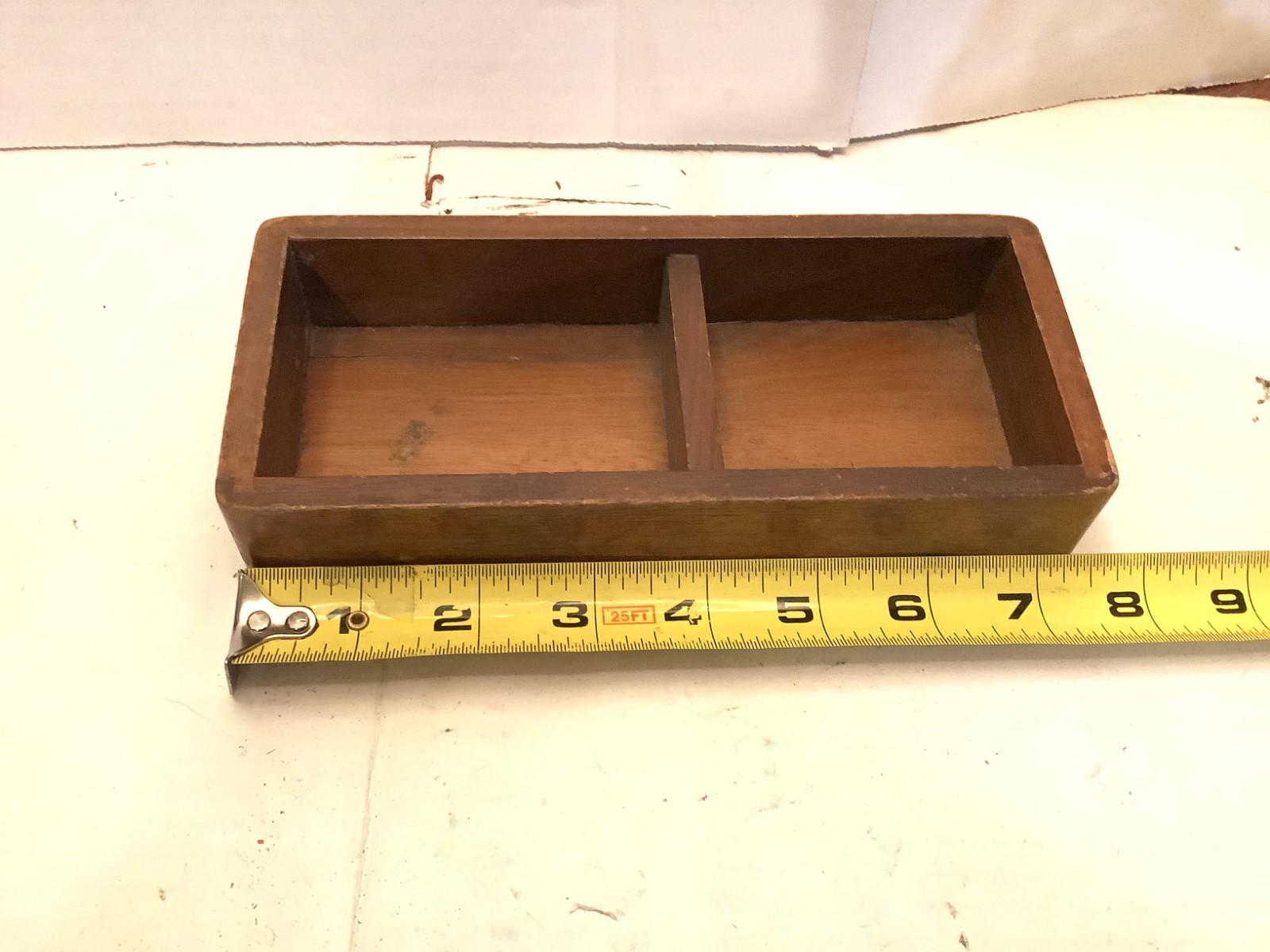 Antique Wood DeskTop organizers, 4 3/4 x 7 3/4, 2.5 x 3/3.25 – Int Sizes, 40’s