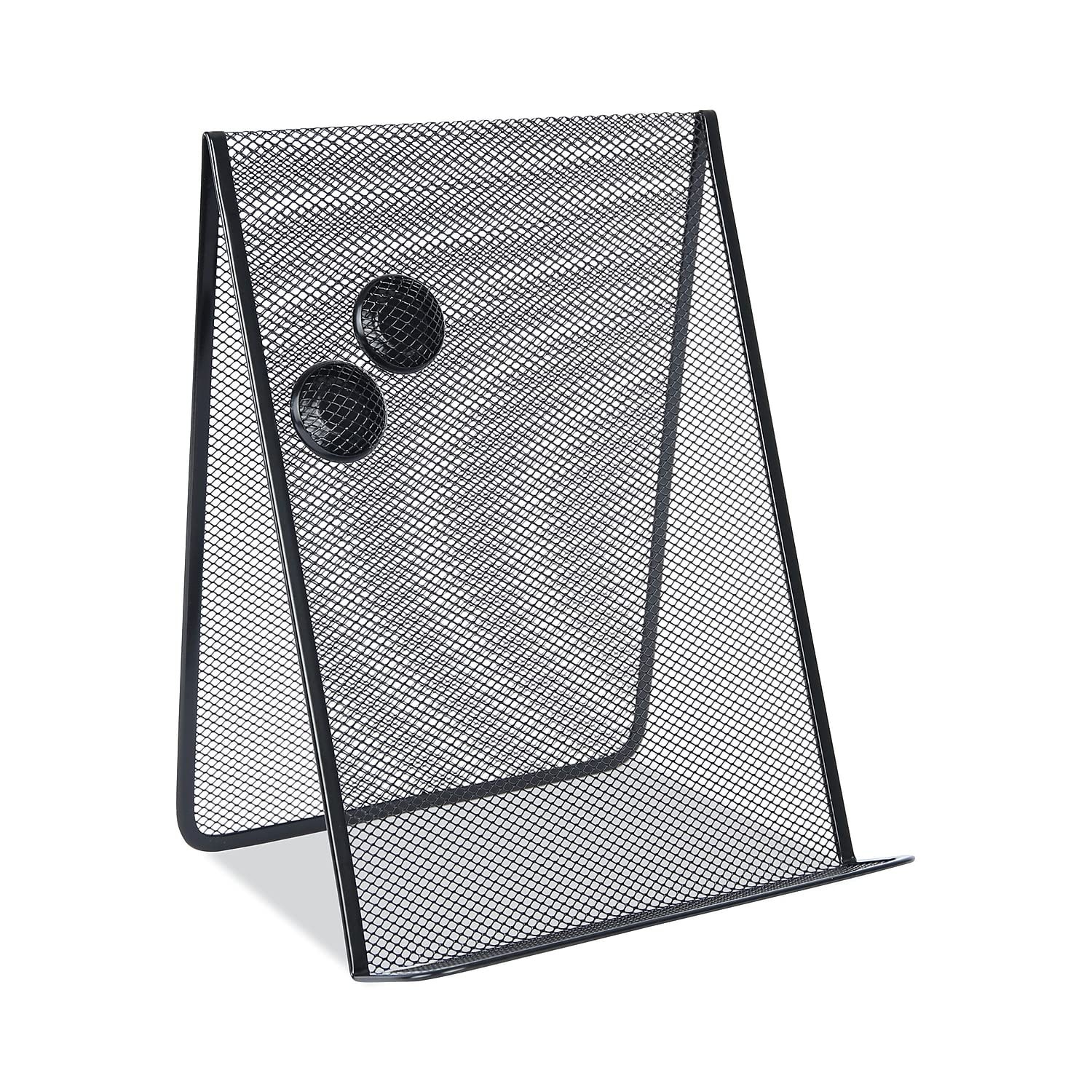 Universal Metal Mesh Document Holder Standing 35 Sheet Capacity Metal Black
