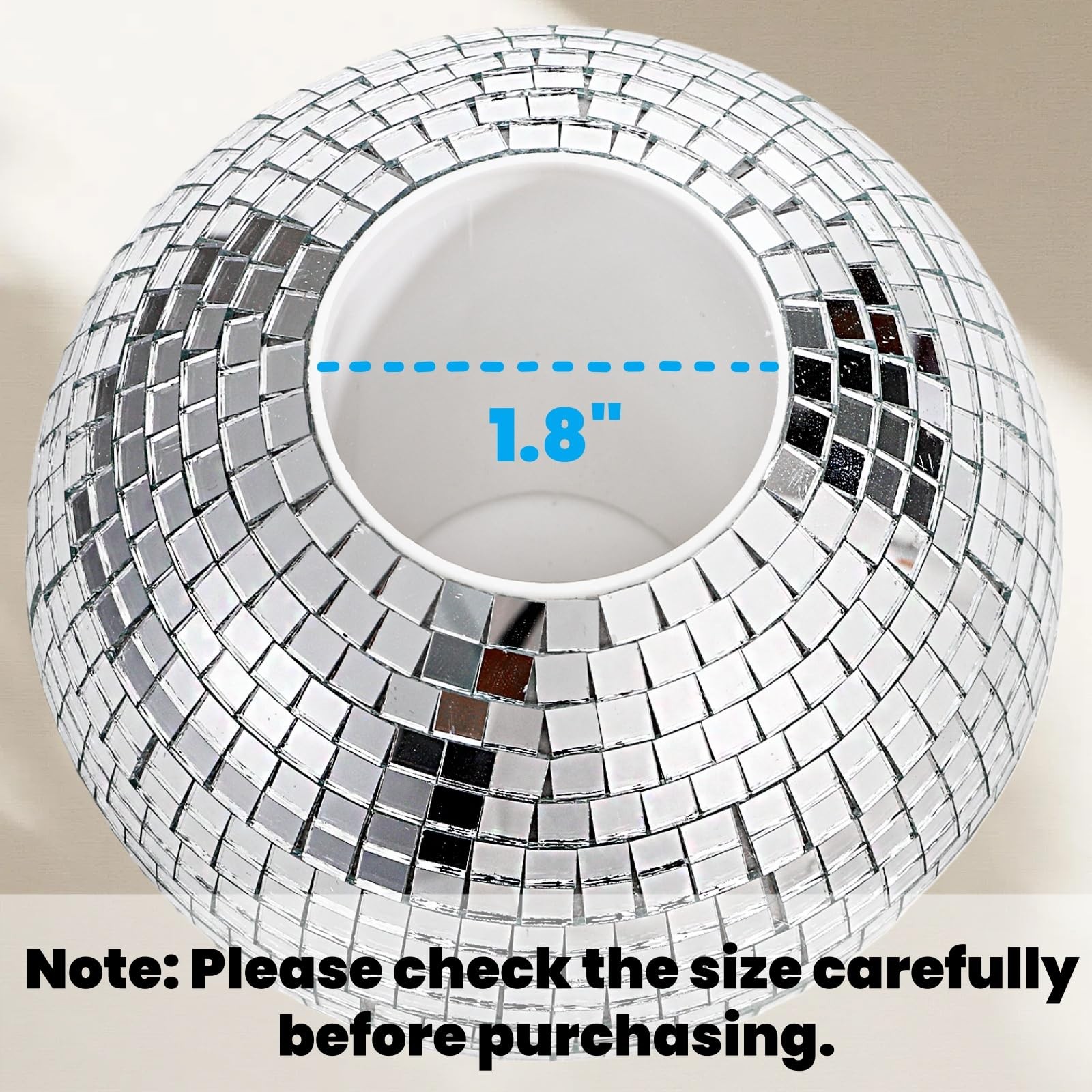 2 Pack Silver Disco Pen Holder for Desk, Cute Makeup Brush Holder Organizer, …