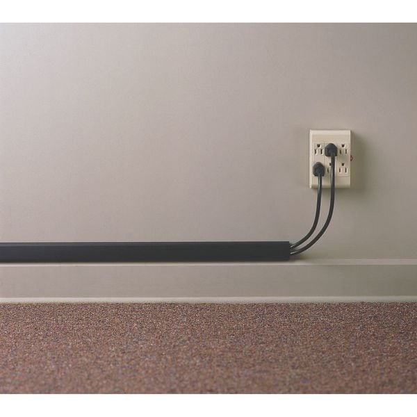 Master Caster 00207 Locking Channel, Wall/Desk, 5/8Hx48l In