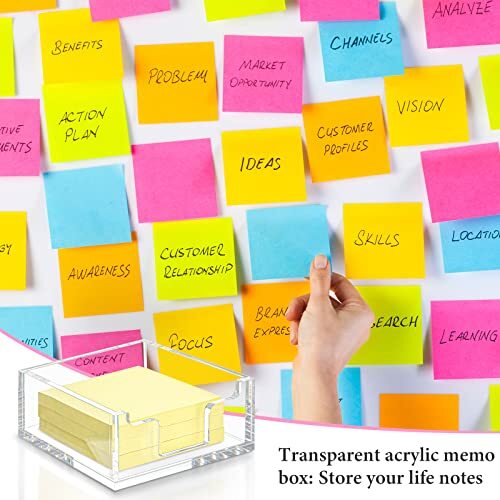 Clear Acrylic Notepad Holder Sticky Note Holder Sticky Notepad Holder