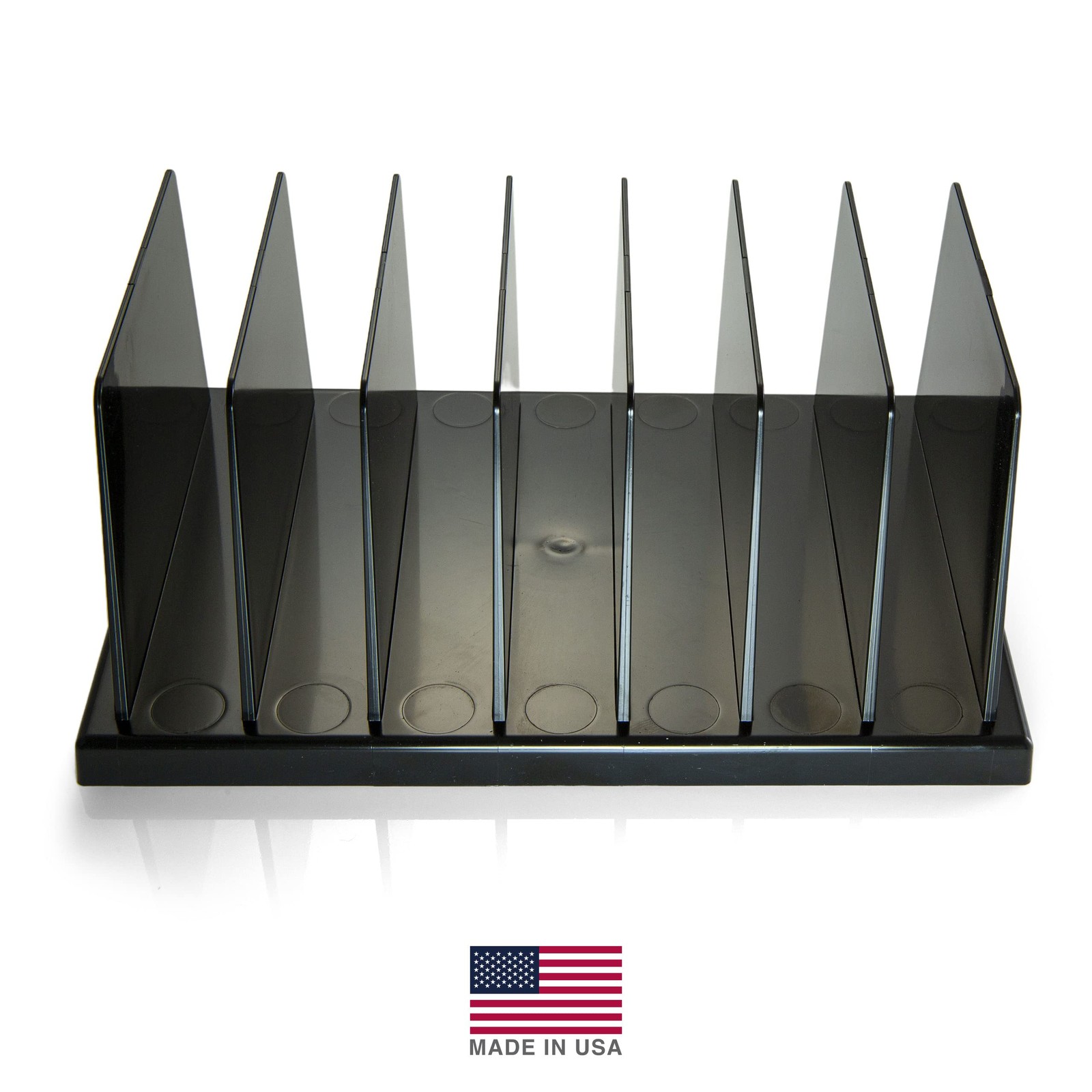 Officemate Medium Standard Sorter, 7 Compartments, Mail (Pack of 1), Black