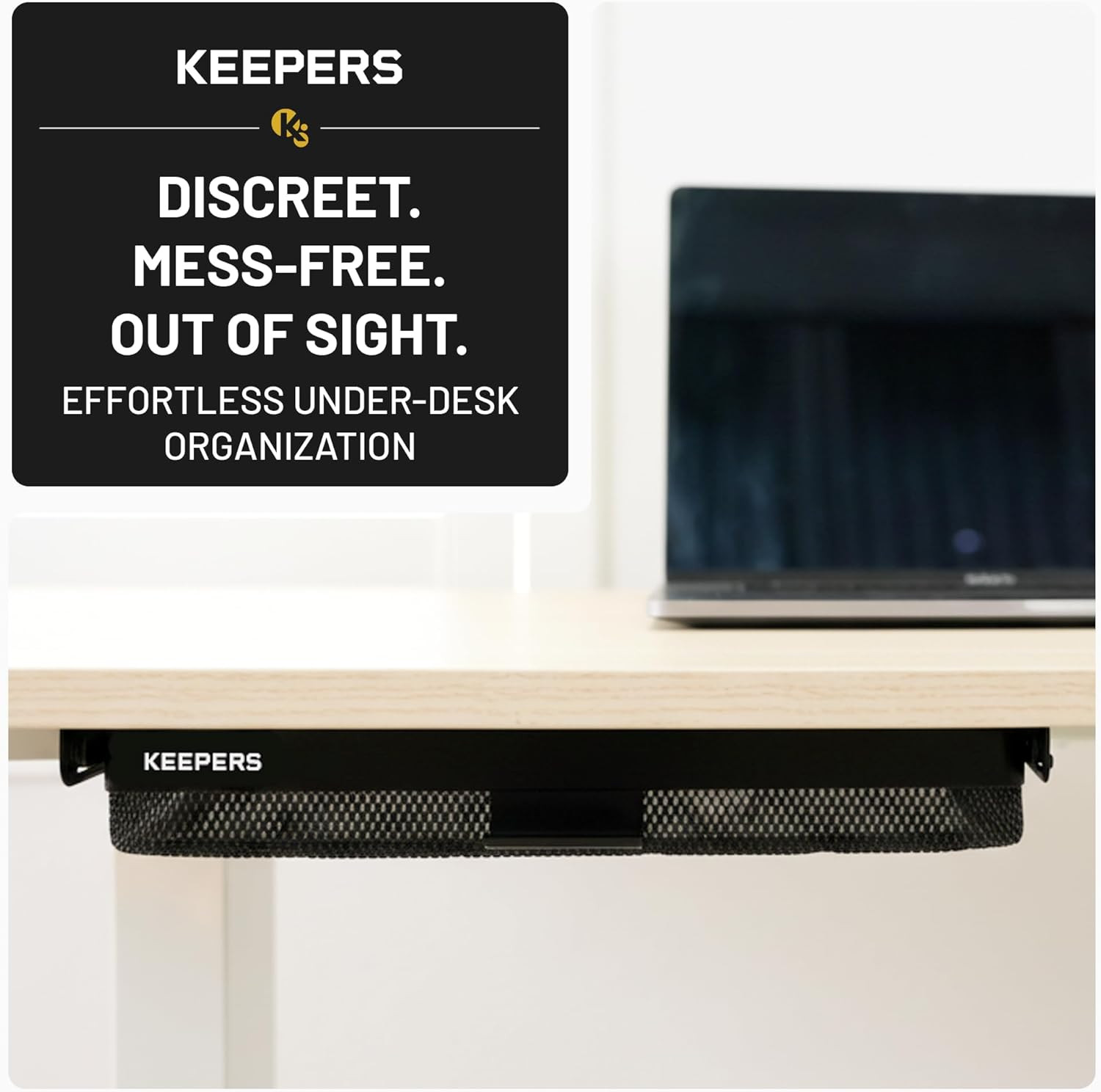KEEPERS – under Desk Drawer Slide Out – Metal under Desk Storage Drawer for Offi