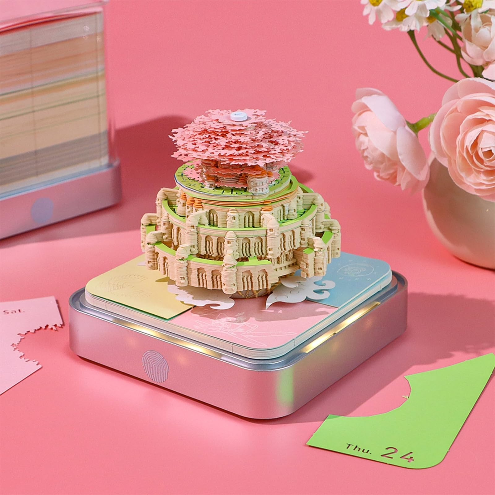 3D Calendar 2026, Time Piece Tear-Away Castle in the sky