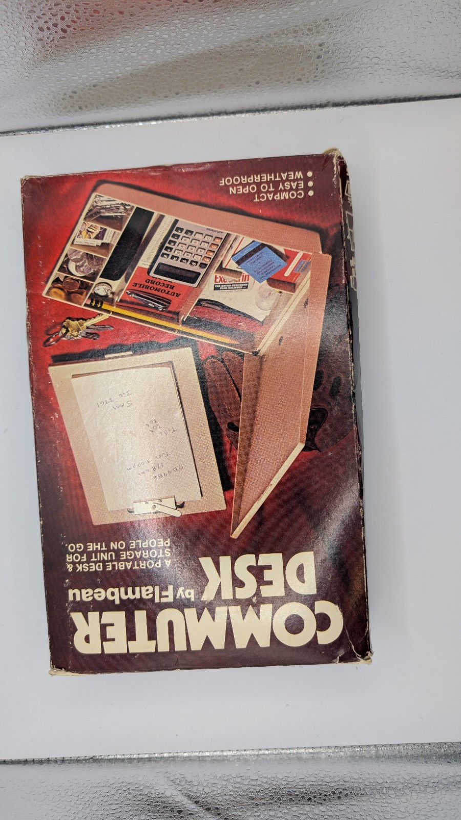 Flambeau Commuter Desk Storage Unit Box Portable Workspace Vintage 1970s NIB