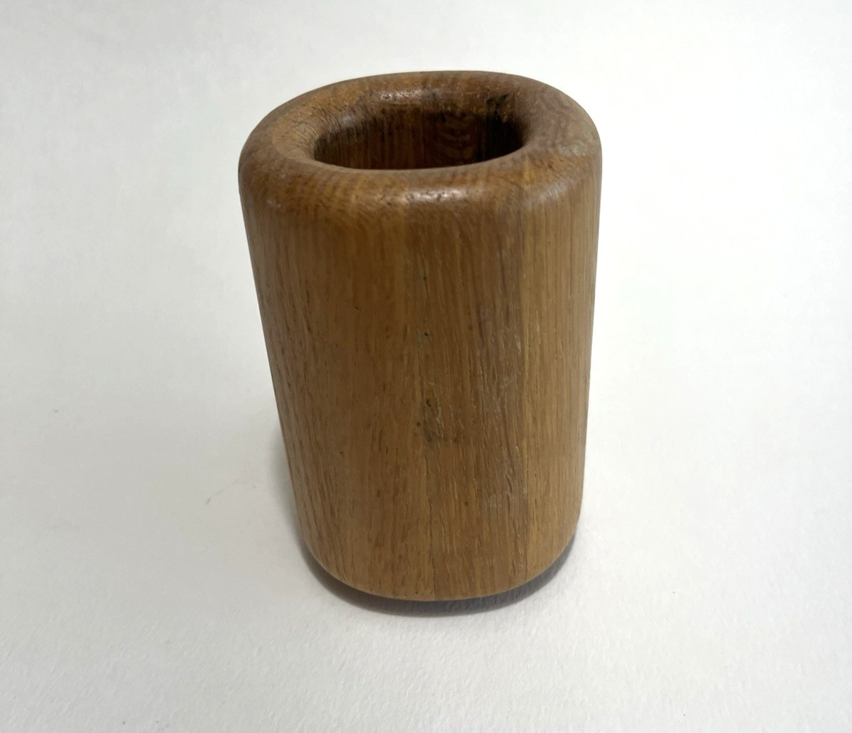 Vintage 1980s – Eldon Woodline Oak Pen Pencil Holder – 4.5″ x 3″