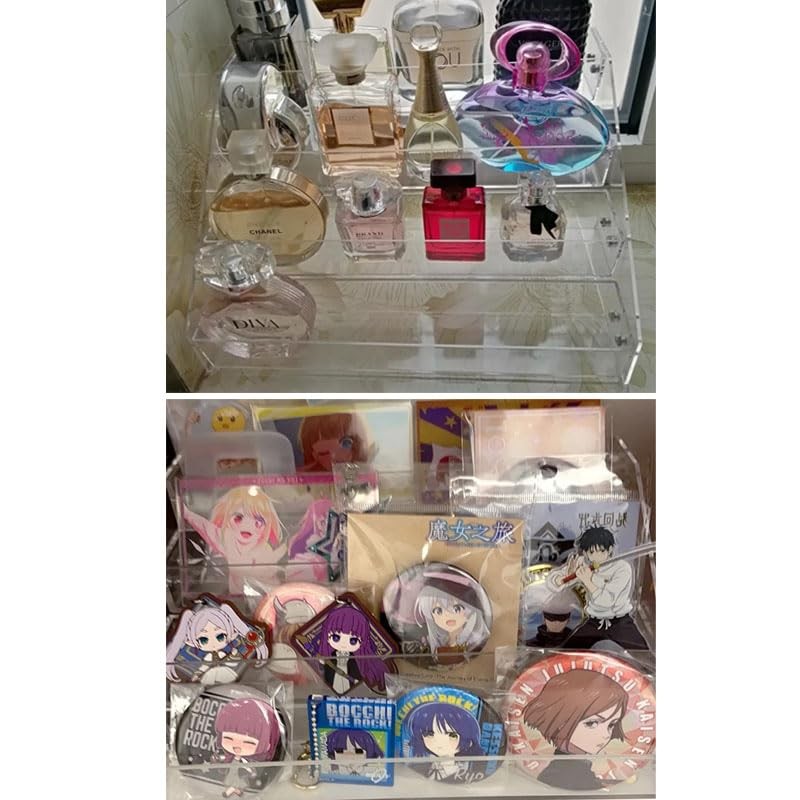 NentMent Nail Polish Organizer Display Rack 4 Layers Clear Transparent