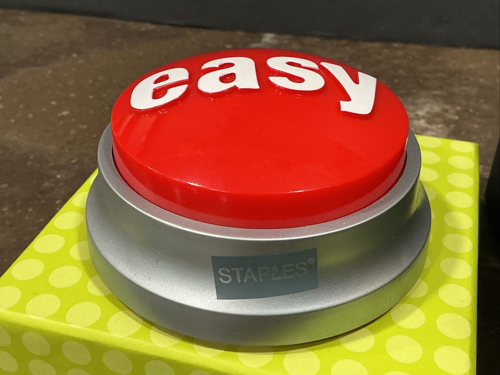 Staples Easy Button In OG Gift Box Tested and Working See VIDEO “That was Easy”