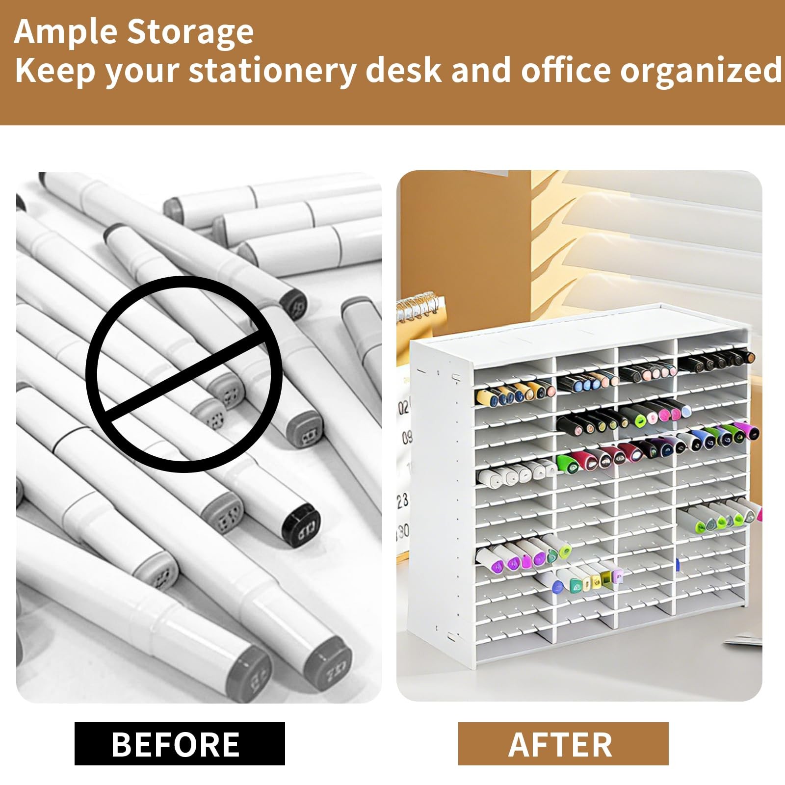 AOPOKOLGG Marker Organizer, 270 Slots Marker Holder Organizer Marker Storage …