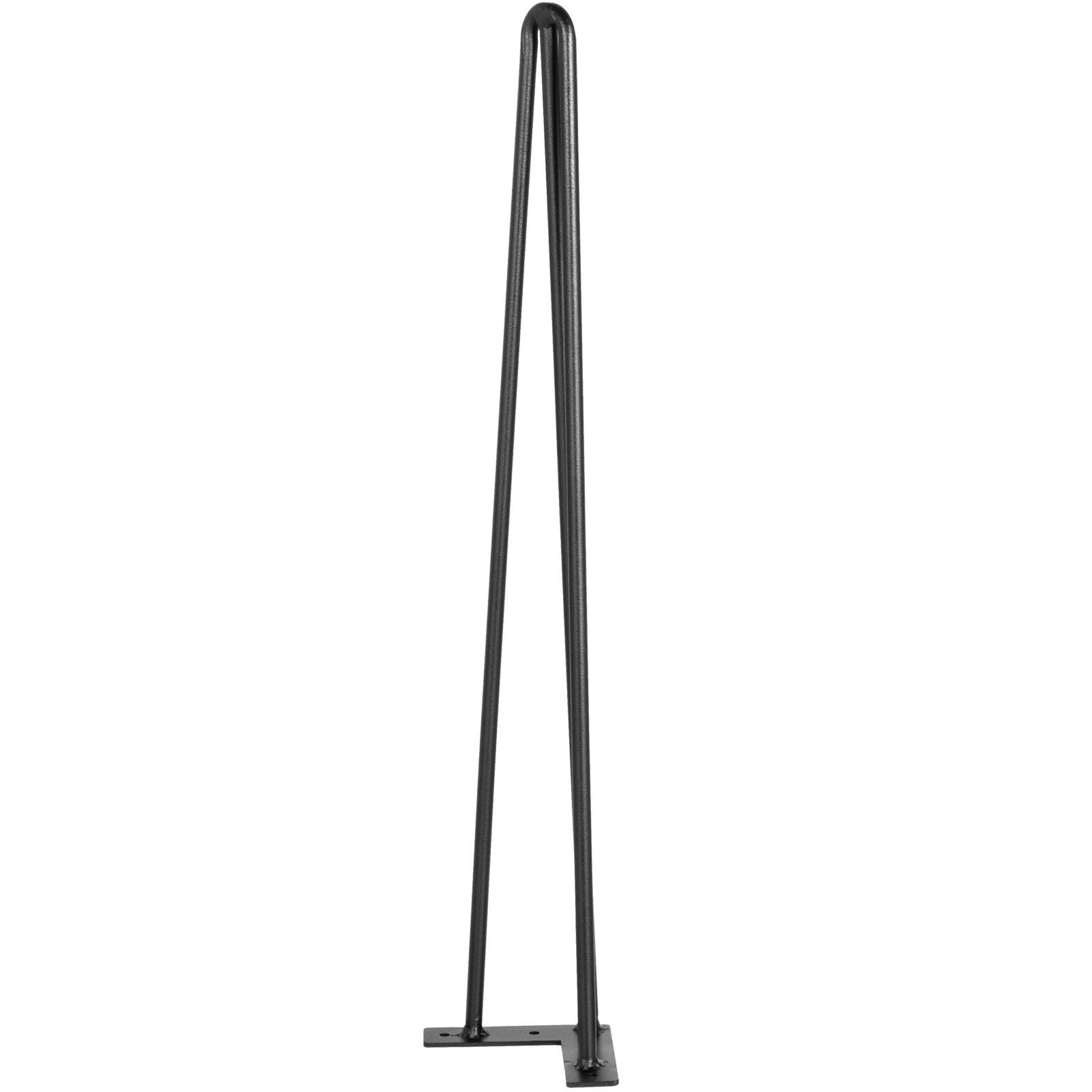 Hairpin Table Legs 20″ Black Set of 4 Desk Legs 880lbs Load Capacity (Each
