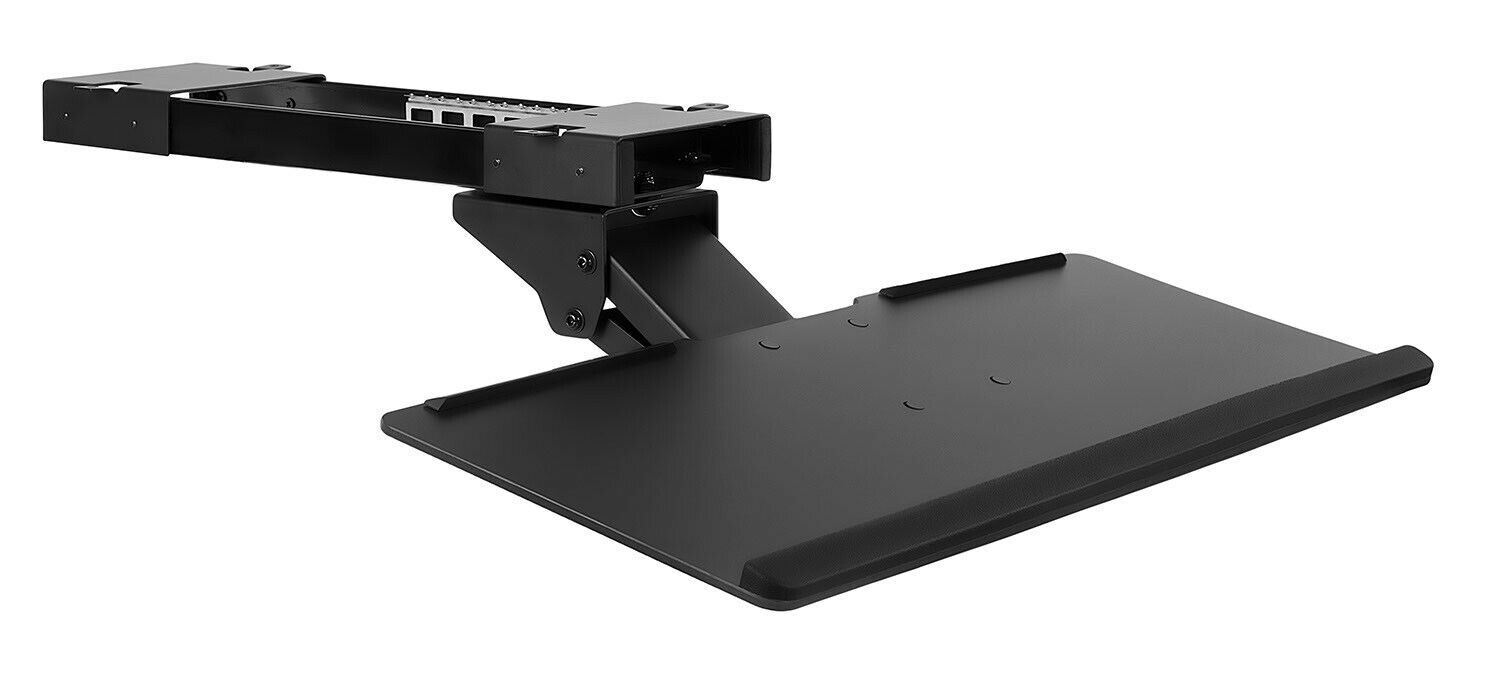 Mount-It! Under Desk Computer Keyboard and Mouse Tray with Gel Wrist Pad