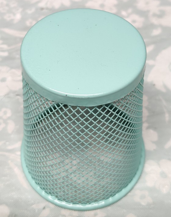 Pencil Holder Cup mint aqua Blue 6 piece set 4.5″x3.5″ B18