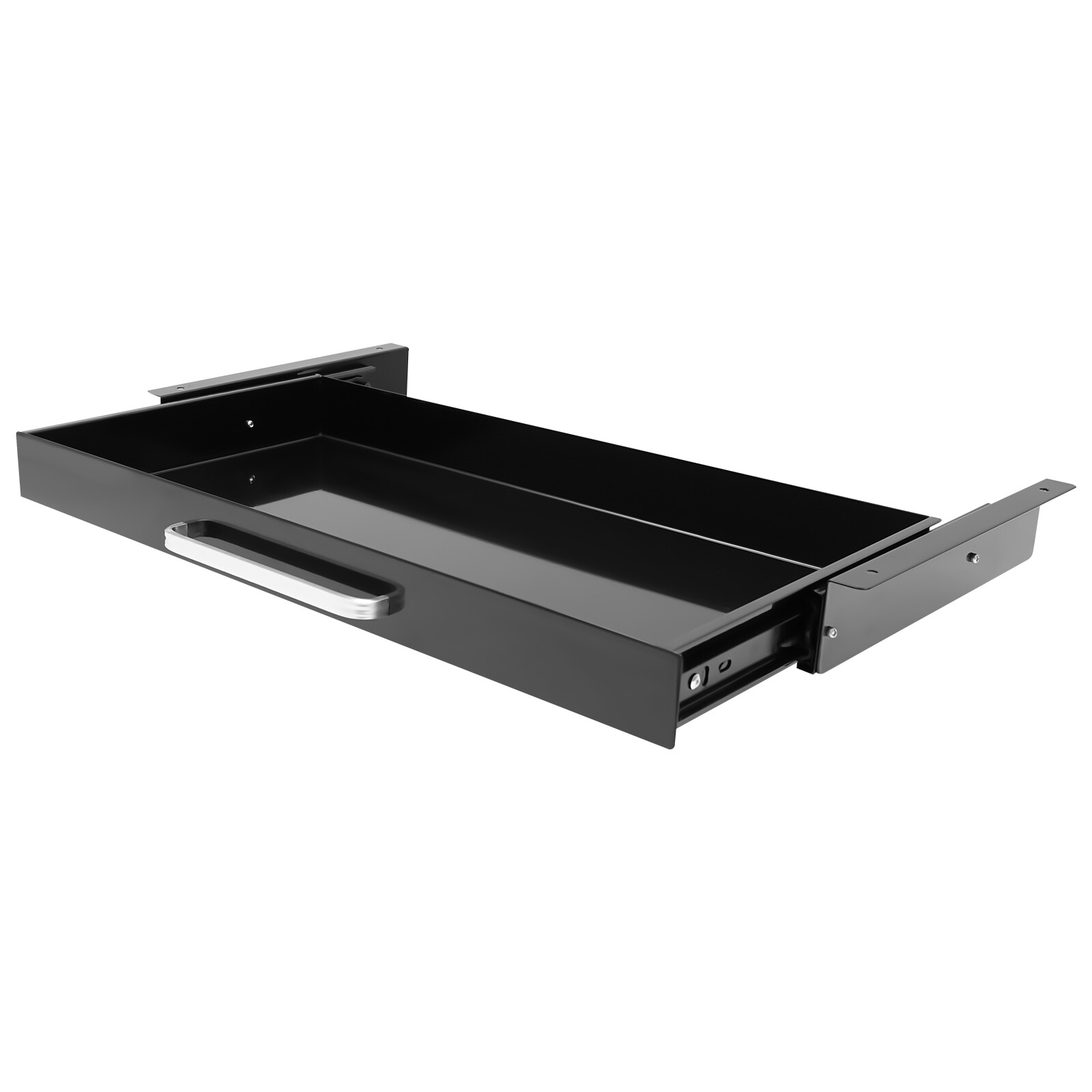 New 21.5″ Black Under Desk Mounted Sliding Pull-out Drawer For Standing Desks