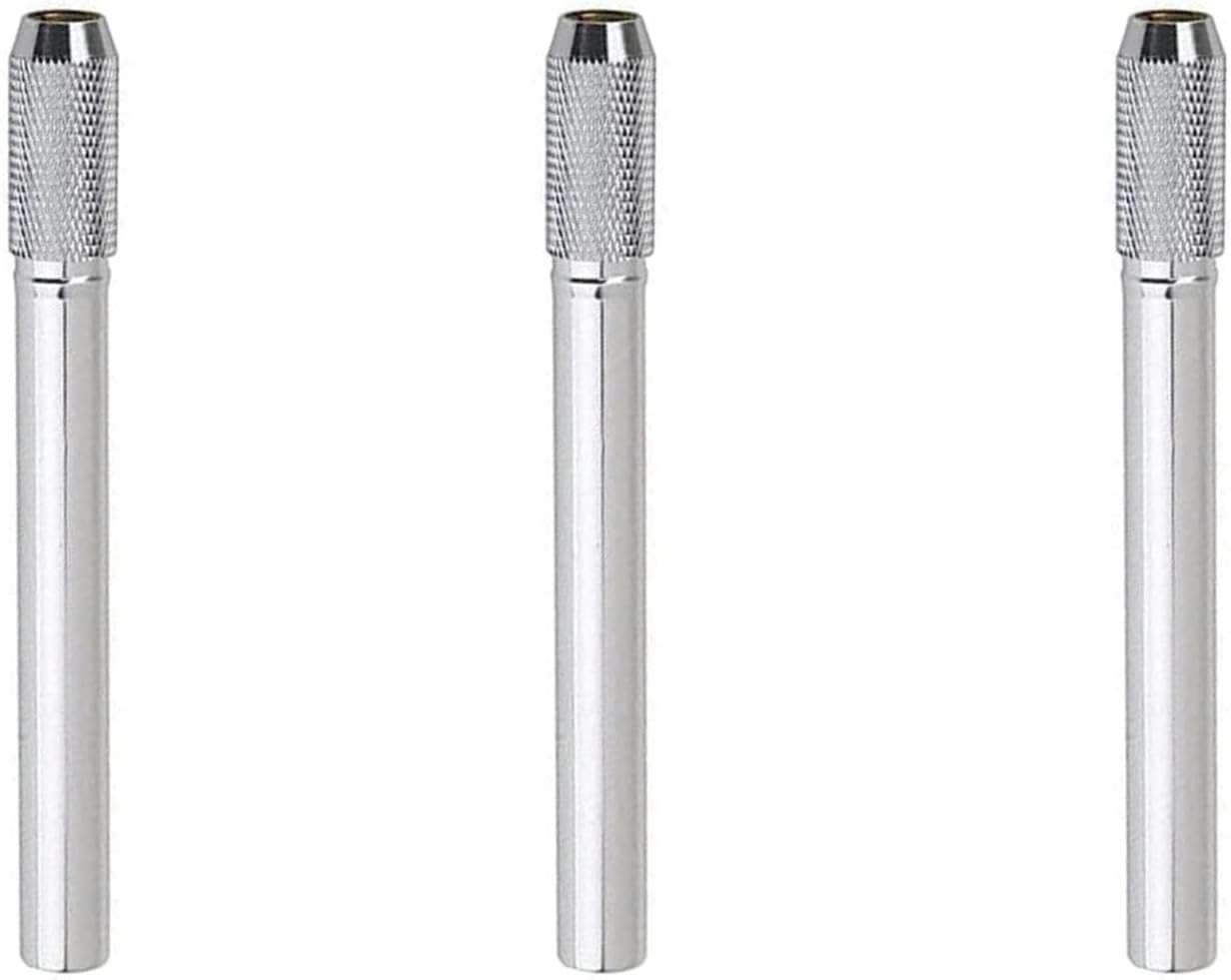 Jjlfresheners 3Pcs Silver Extenders Dual Head Pencil Extender for Artists Adjust