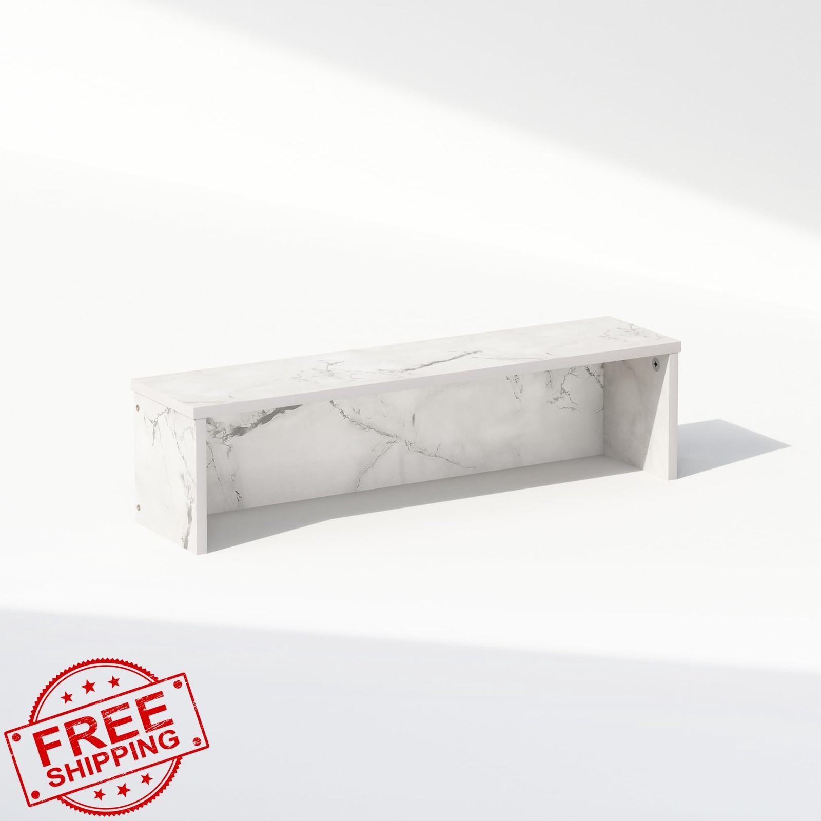 Furinno Marble White Desk Organizer 23.6-Inch
