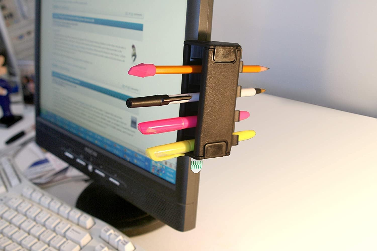 Pen Grip, Pencil Holder in Black (2 Pack)