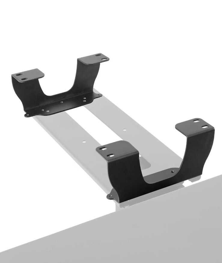VIVO Steel Dual Spacer Brackets for Under Desk Keyboard and Kit, Black