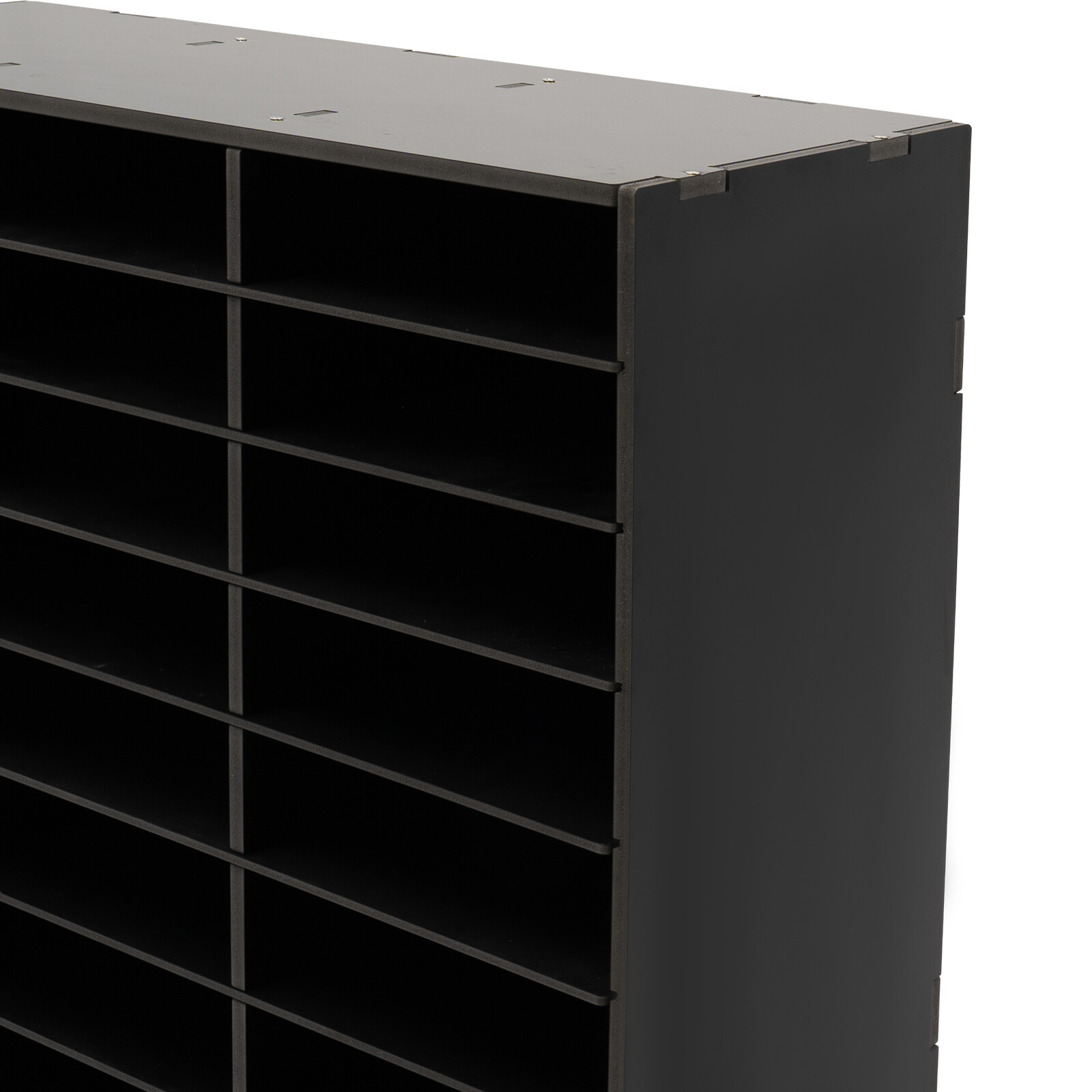 PVC Literature Organizer Desktop File Sorter Wear-resistant Display Stand Black~