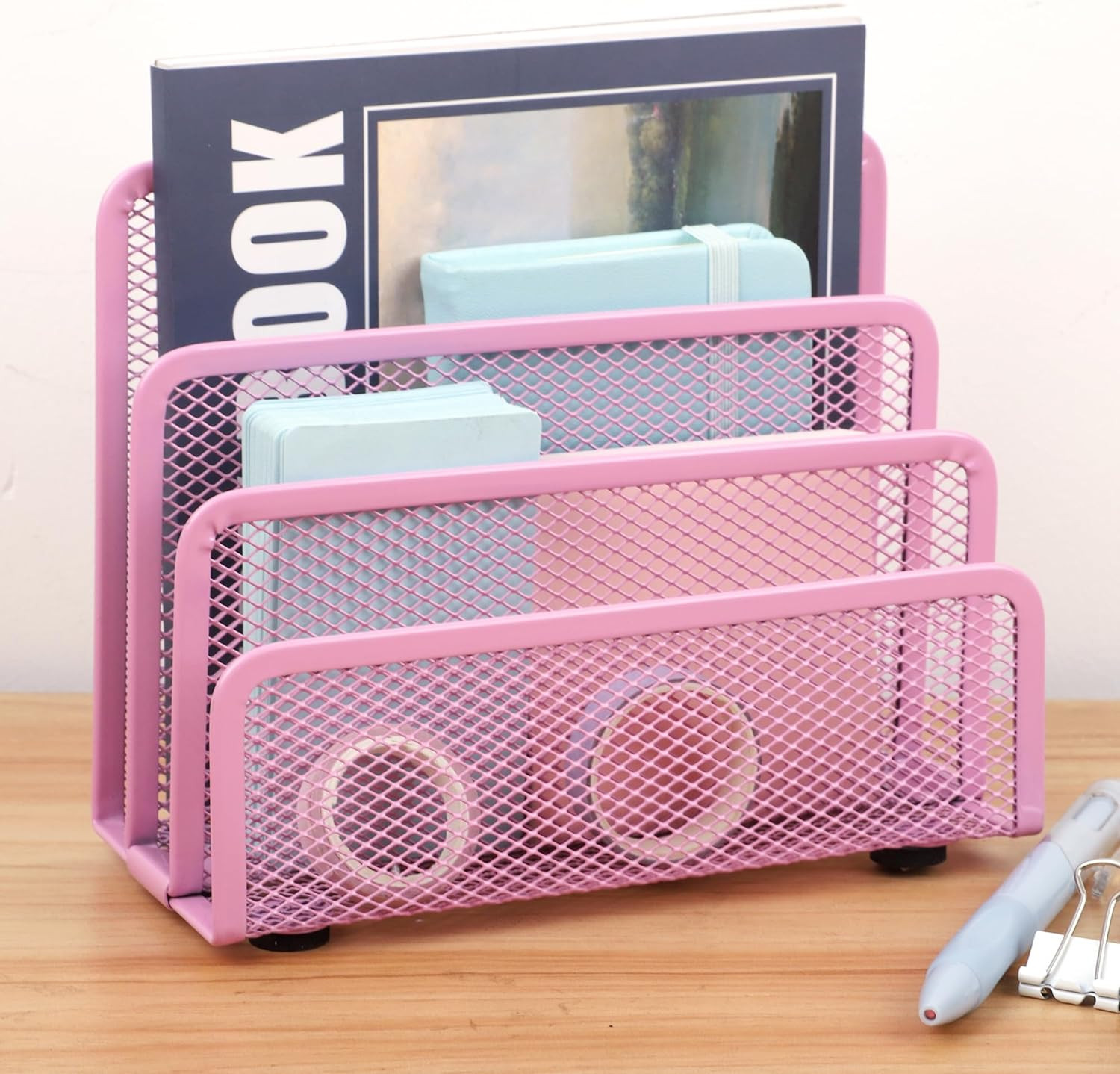 EASEPRES Desk Mail Organizer, Office Small Letter Sorter Desktop File Organizer