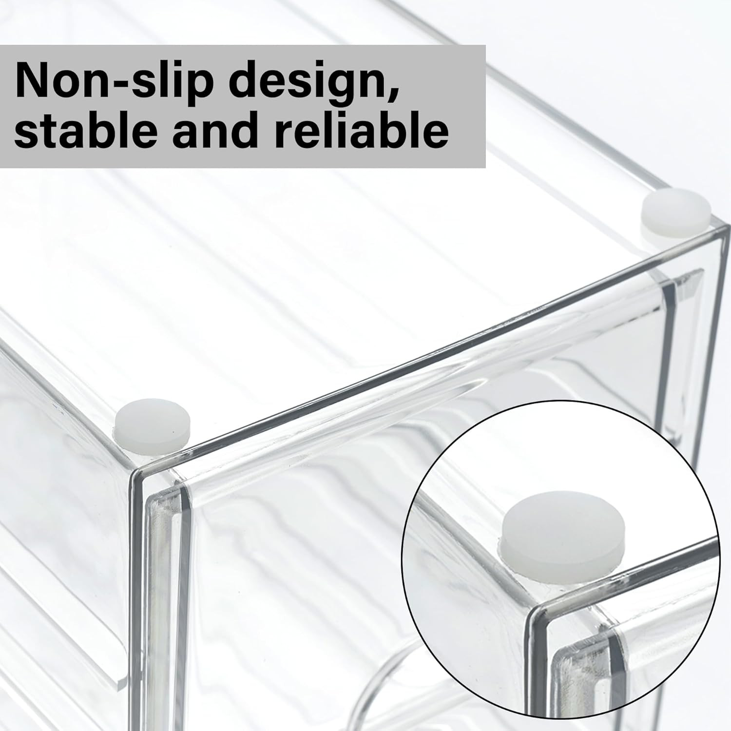 Prsildan Hair Accessories Organizer Acrylic Drawer with 5 Small Drawers | Clear,