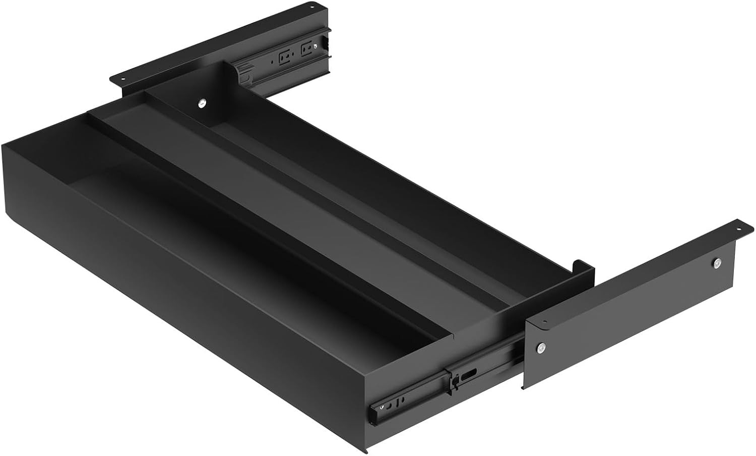 Under Desk Drawer (22.6”X10”X2.8”) with Sliding Pencil Tray, Office Desk Draw