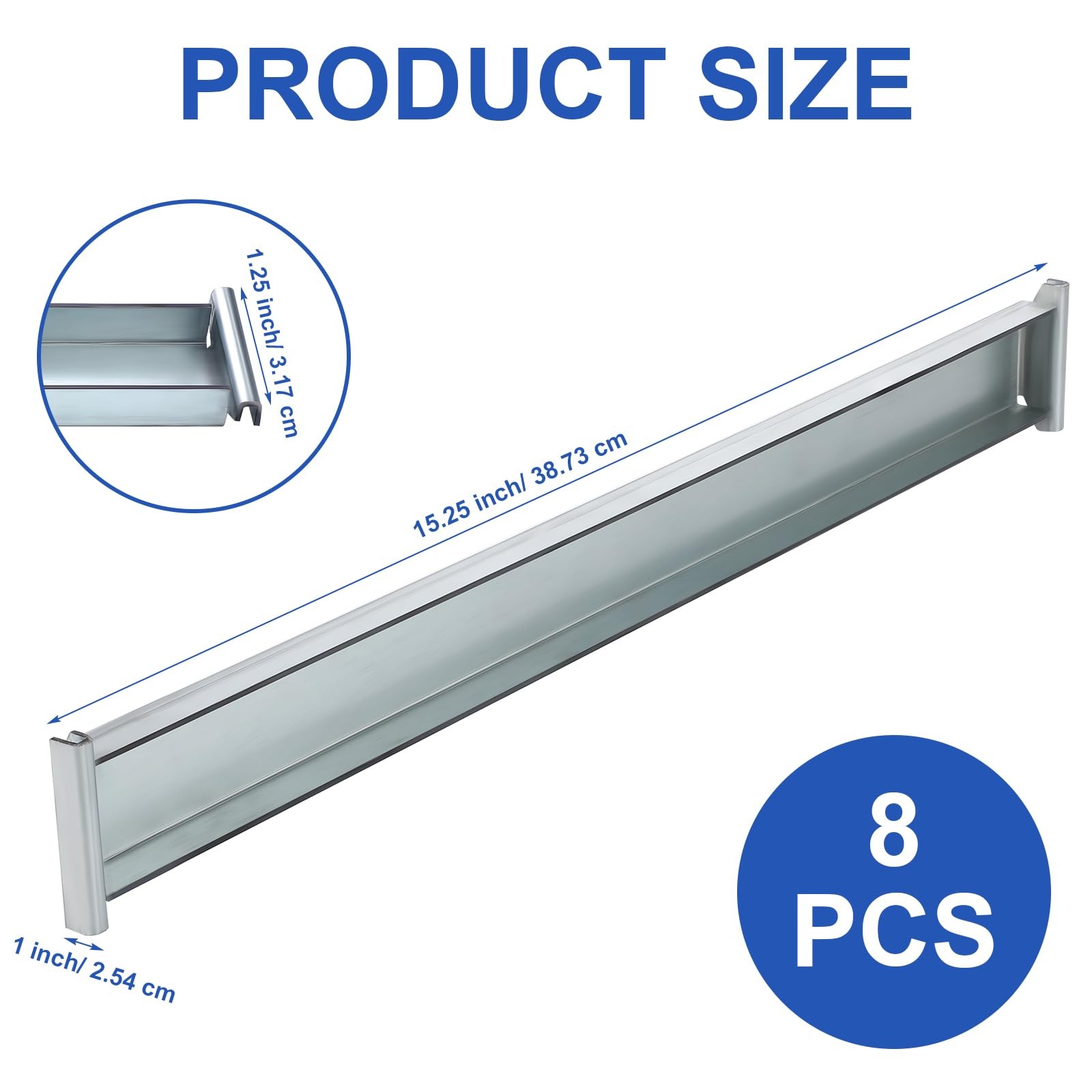 8 Pack Front-to-Back File Drawer Rails for Hanging File Cabinet Drawer Inside…