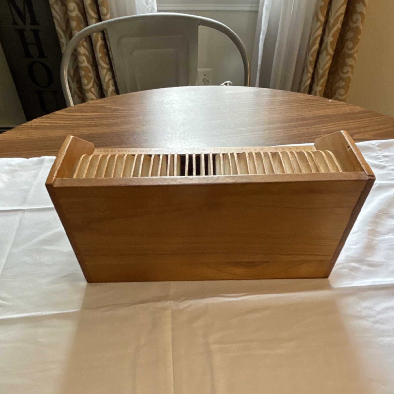 Vintage Wooden Desktop Organizer – 31 Slot Mail Sorter w/ Drawer