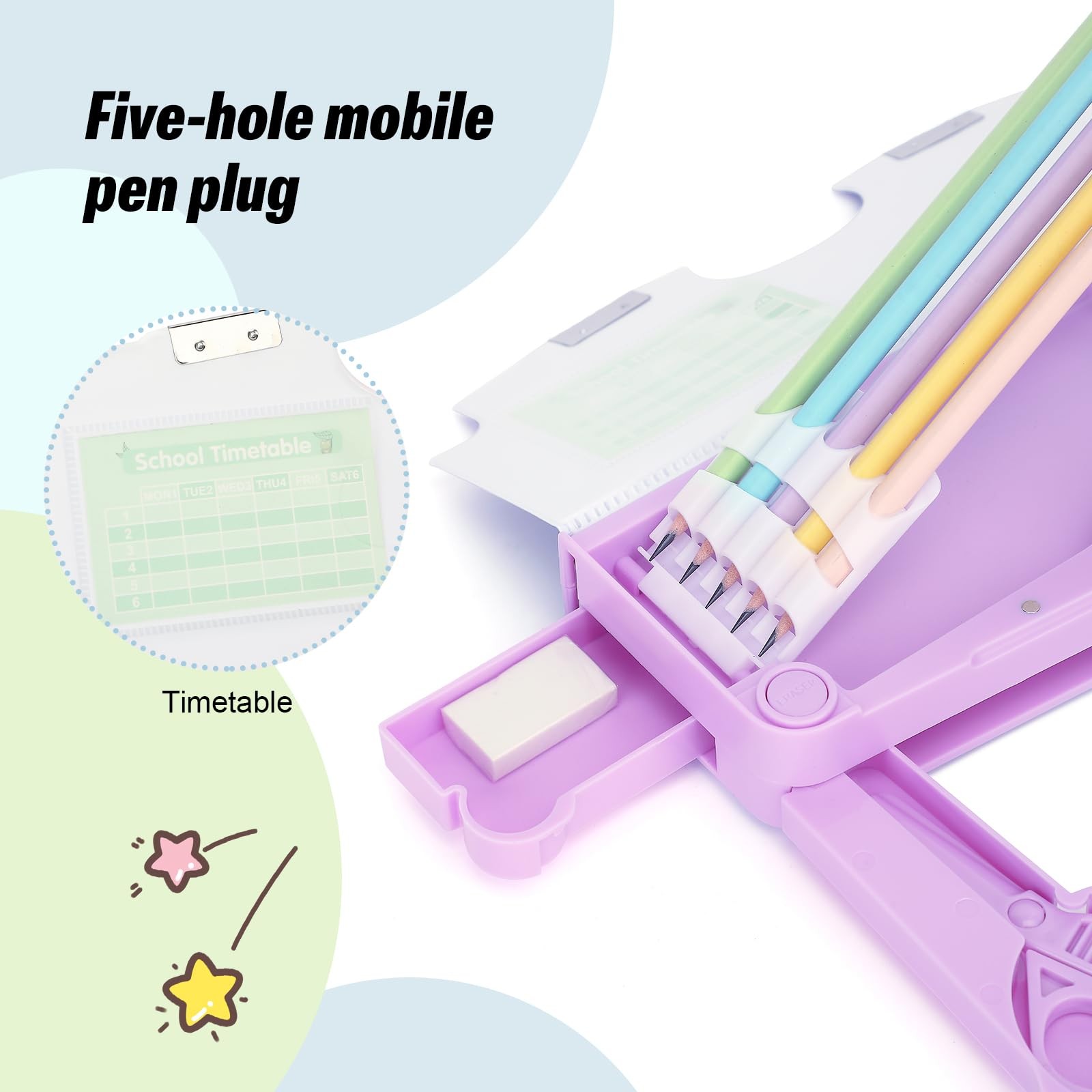 Multifunction Pencil Case for Kids Boys Girls, Cute Cartoon Pop Up Pencil Box…