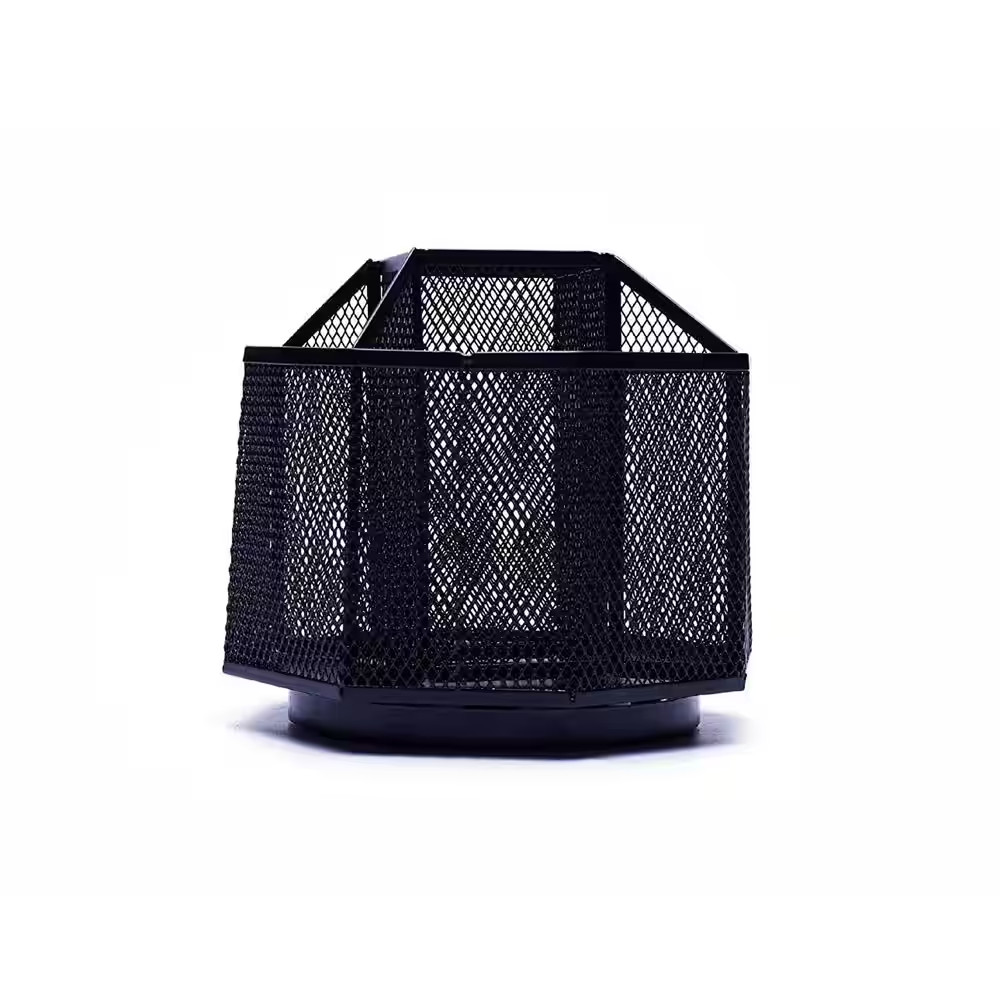 Mesh Desk Tidy Pen Holder Multifunctional Organiser 360 Rotation Large Capacity