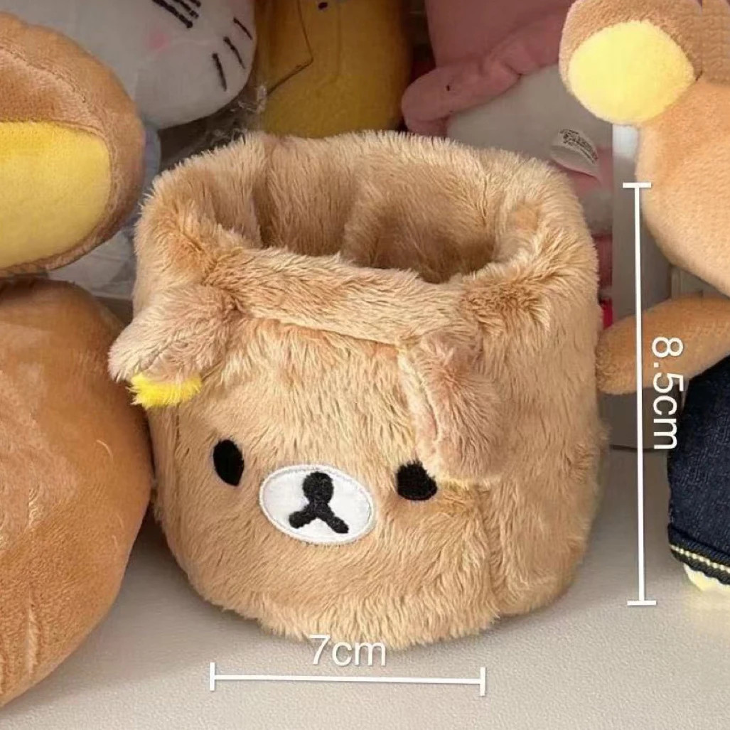 Plushes Pencil Holder Cosmetics Pen Container Kawaii Desk Accessories Office Org