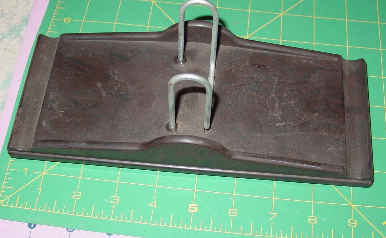 Vintage Brown Plastic Dresser Desk Drawer Tray Organizer Art Deco Accessories