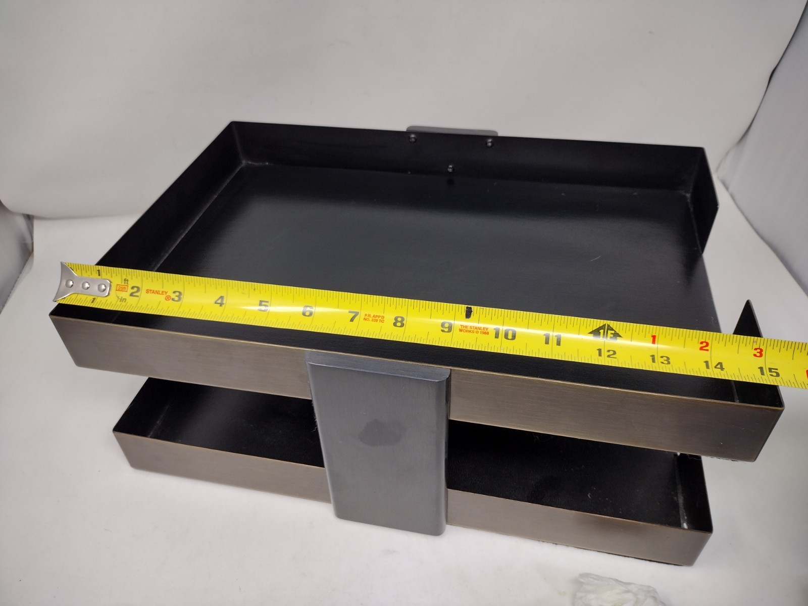 MCM Smith Metal Arts / McDonald Double Letter Paper Desk Tray