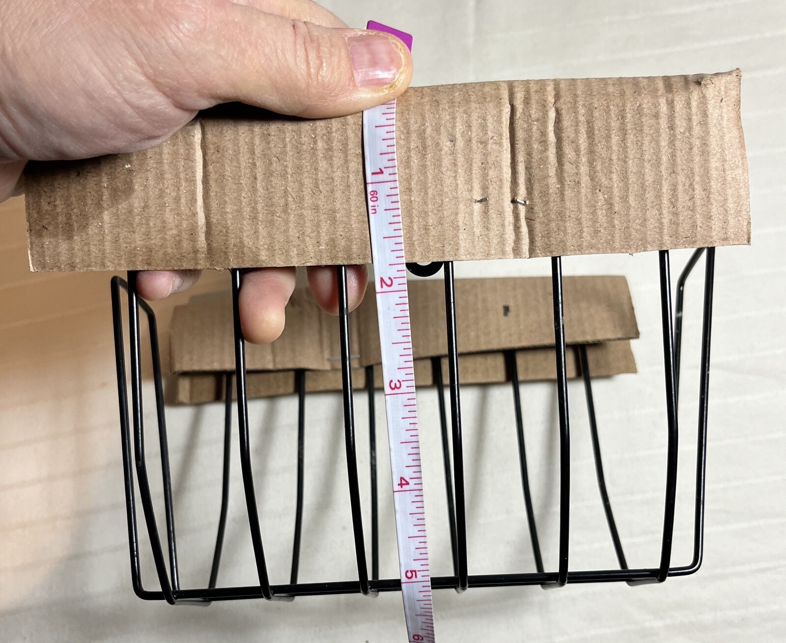 wire desk organizer 7in Wide, 5in Tall