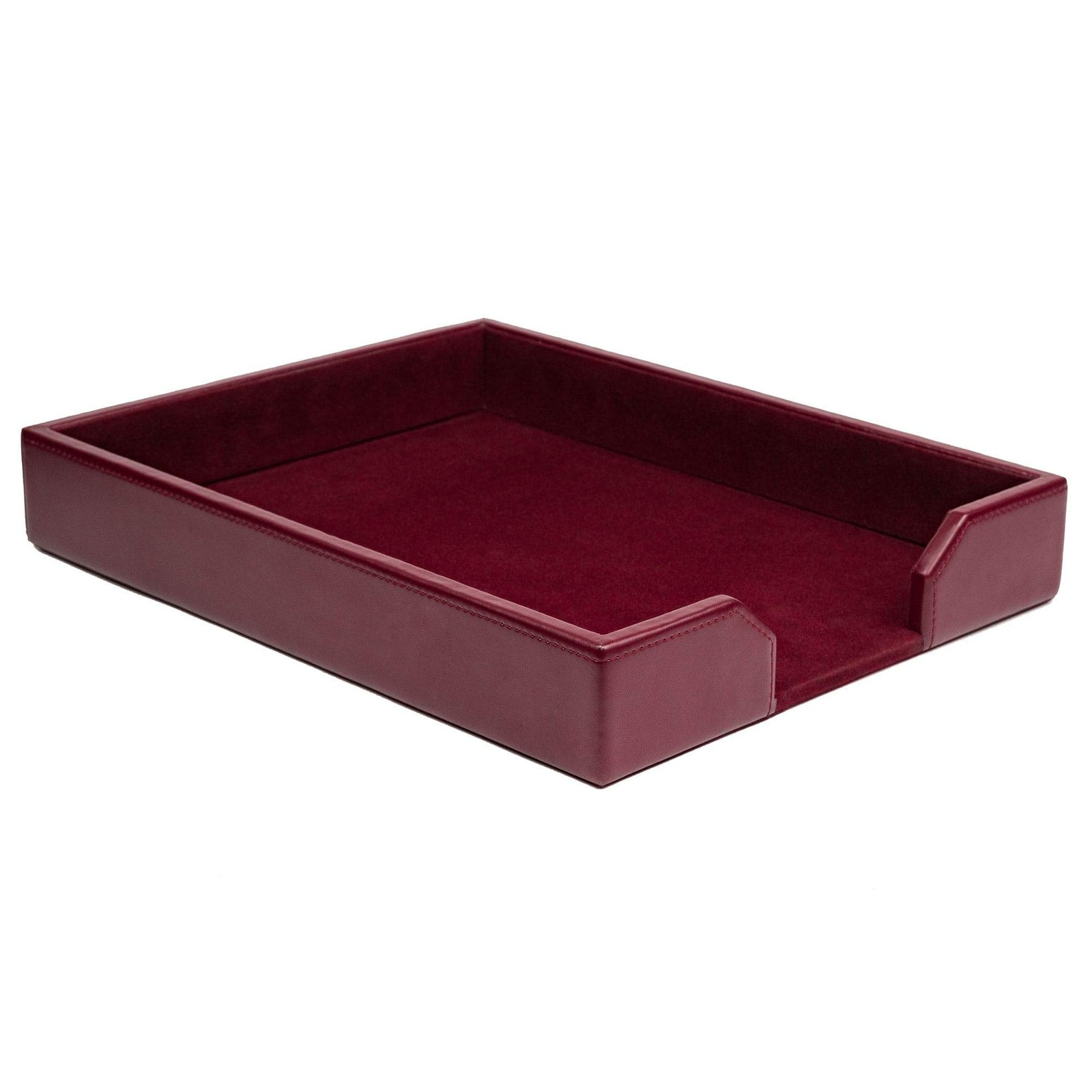 Dacasso A5201 Letter Tray 13.5 X 10.5 X 2 Burgundy