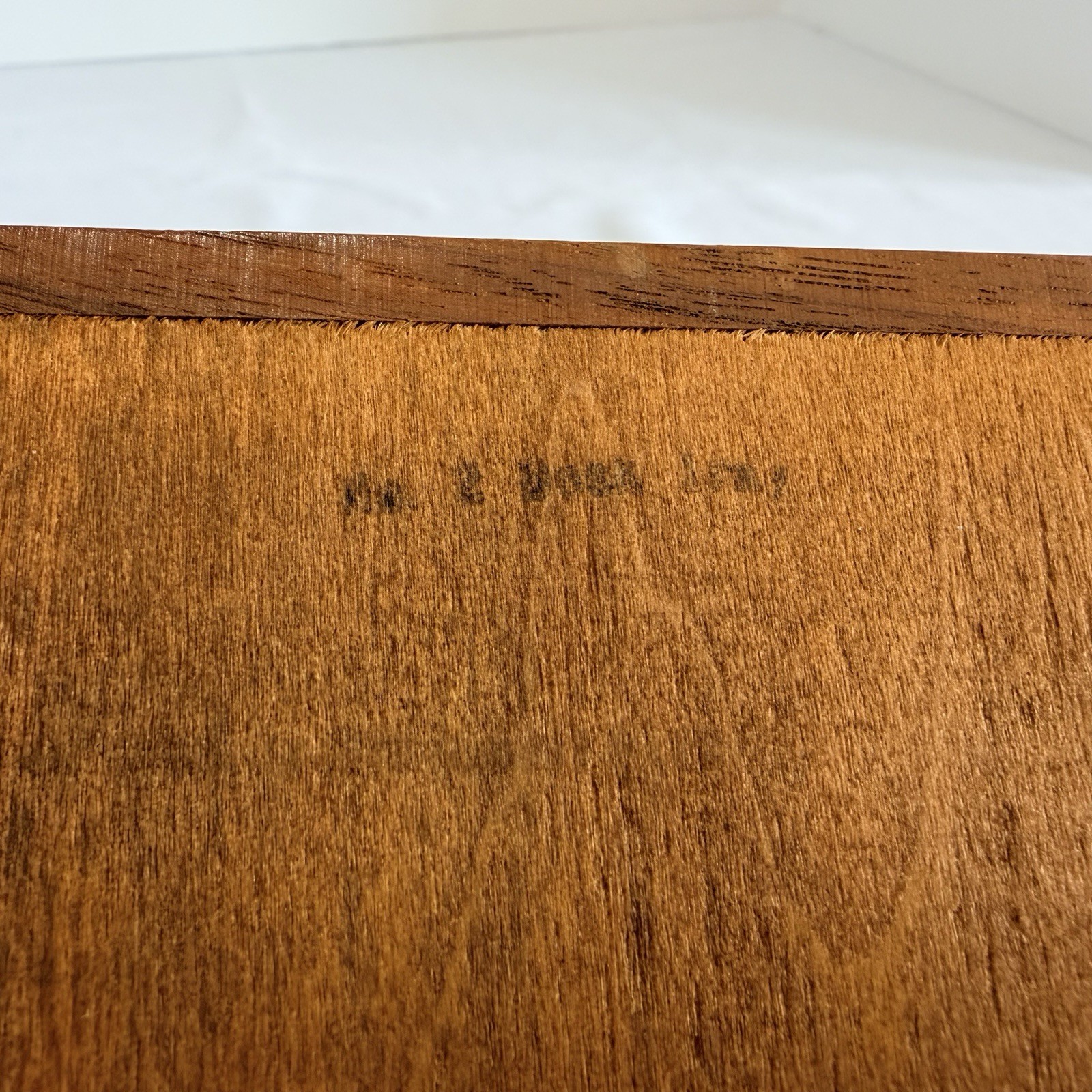 Vintage Globe-Wernicke Wooden Desk Tray No. 2-12 1/2 x 10 Dovetail Corners