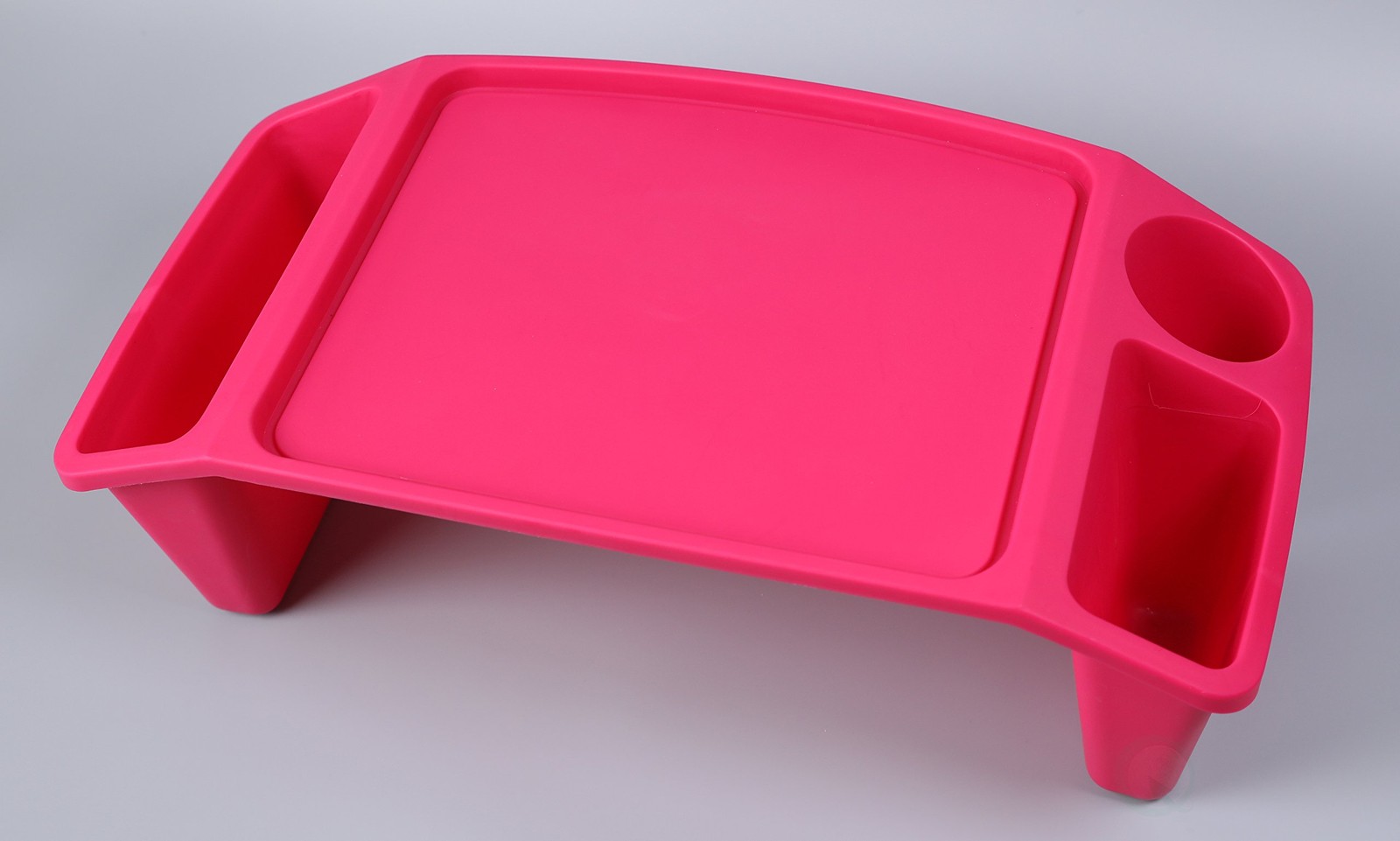 Basicwise Kids Lap Desk Tray Portable Activity Table Pink Red