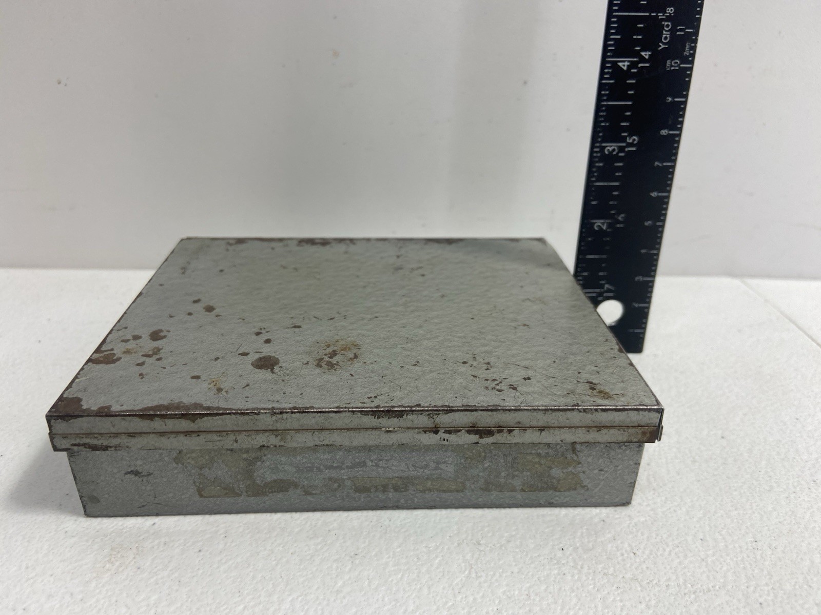 Vintage Metal Storage Mini Organizer 6″ Coins Tools Hardware.